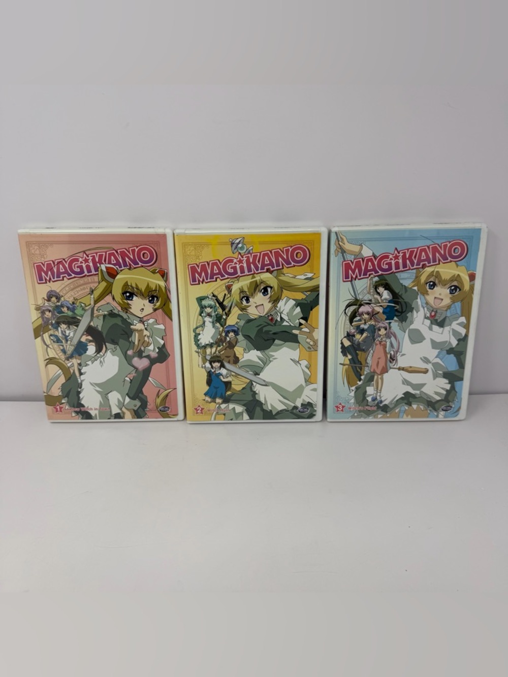Magikano Vol 1-3 (1 2 3) Anime DVD Lot Of 3 ADV Films Takeaki Momose Witch VGC